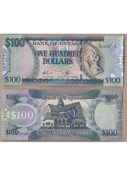 GUYANA 100 Dollari 2009 Fds